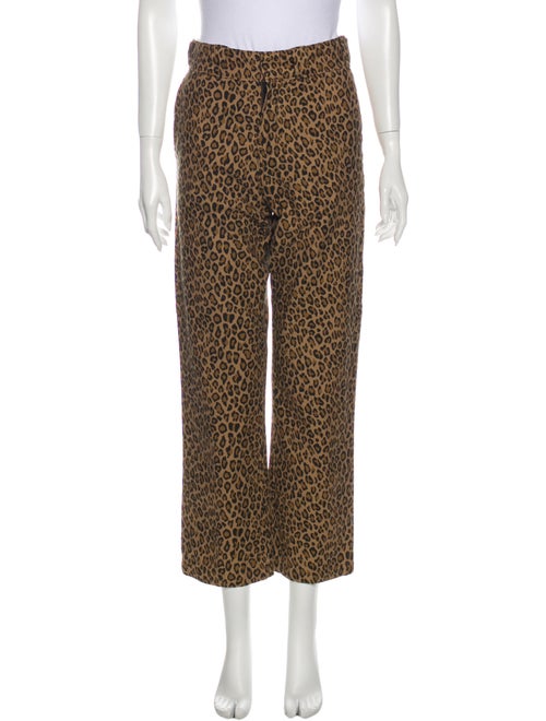 R13 Leopard Slouch Pant Straight Leg Pants w/ Tags