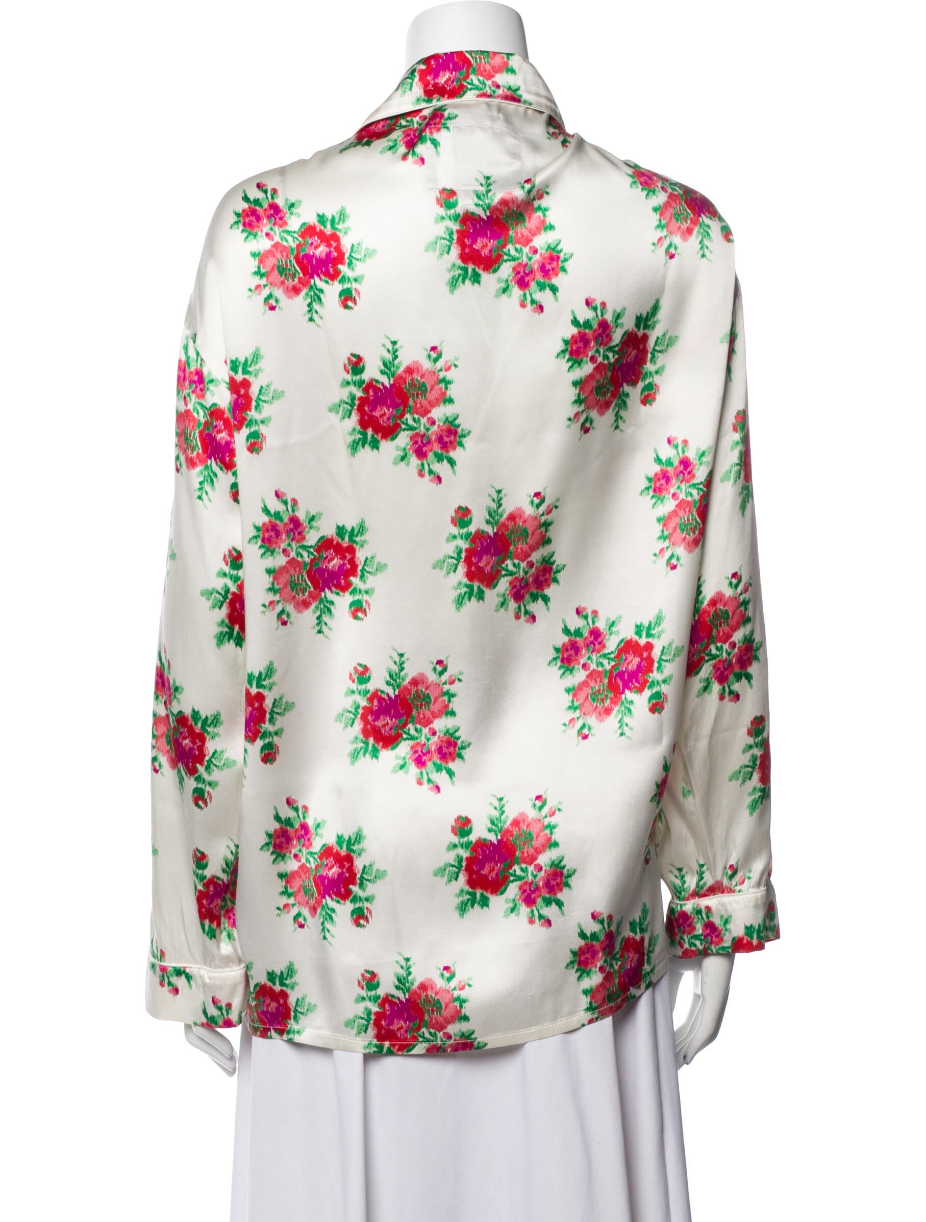 R13 Silk Floral Print Pajamas