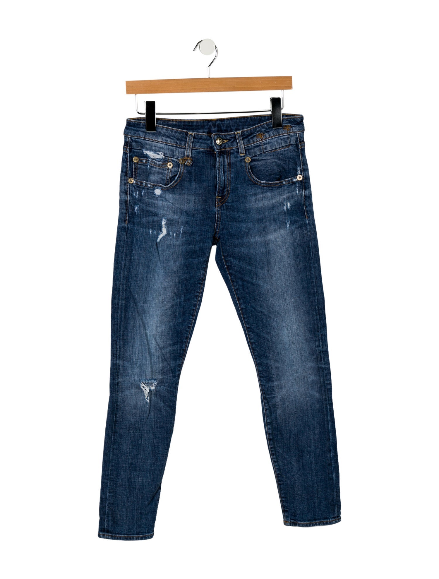 R13 High-Rise Skinny Leg Jeans
