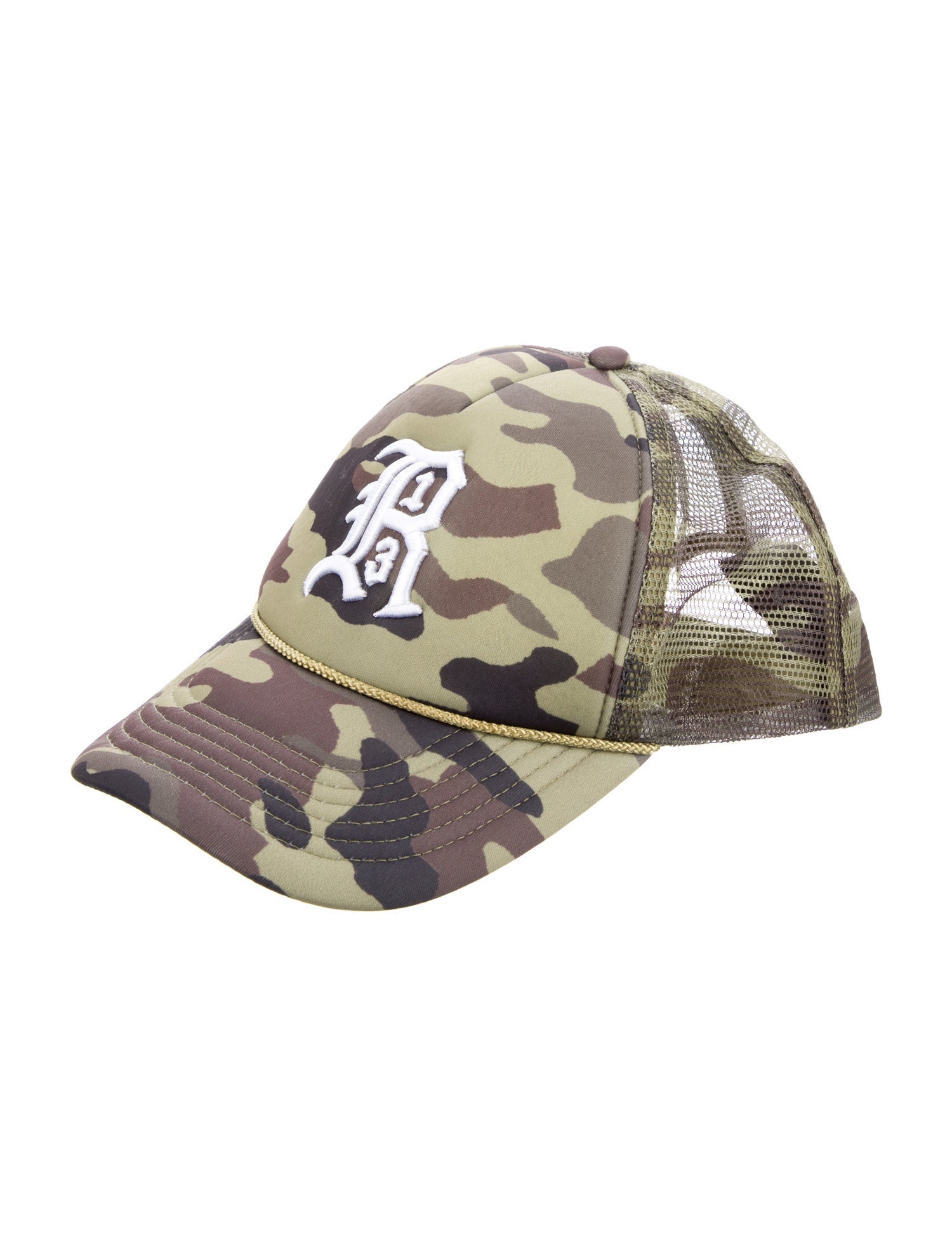 最安値 Cap Trucker Logo Camo R13 - Accessories Hats, Green 帽子