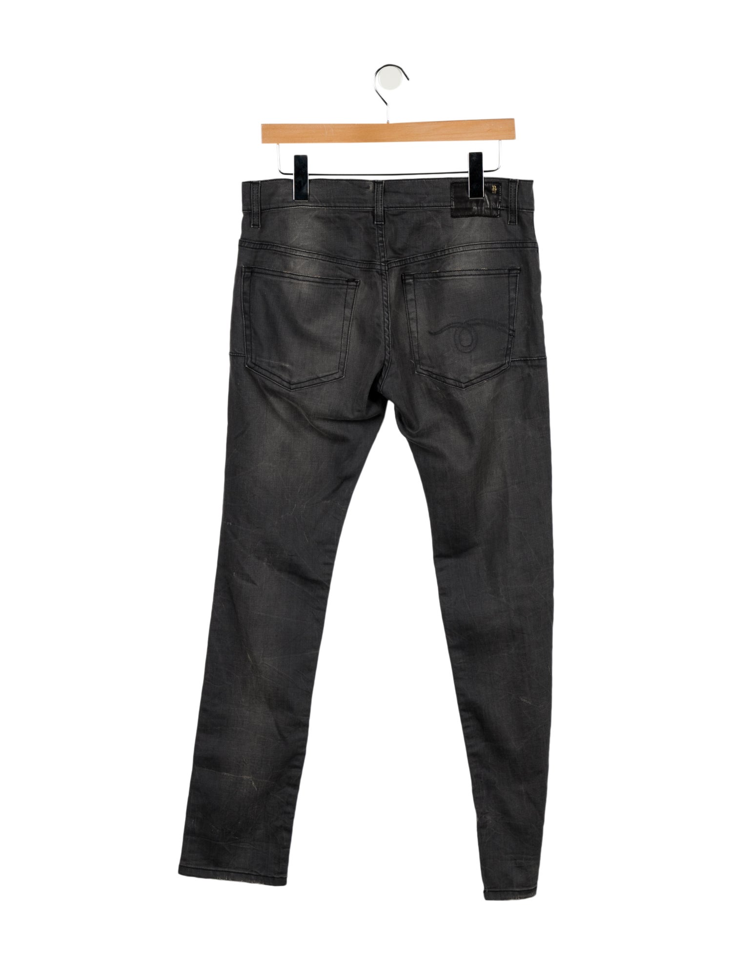 R13 Mid-Rise Straight Leg Jeans