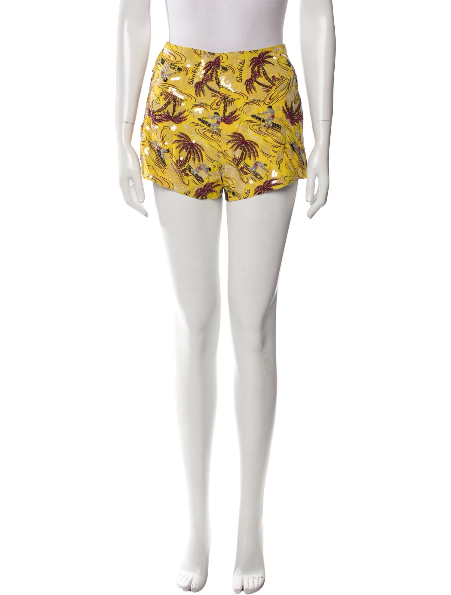 R13 Printed Mini Shorts w/ Tags