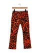 R13 Animal Print Straight Leg Pants