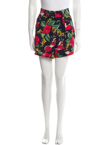 R13 Shorts Floral Print Mini XS