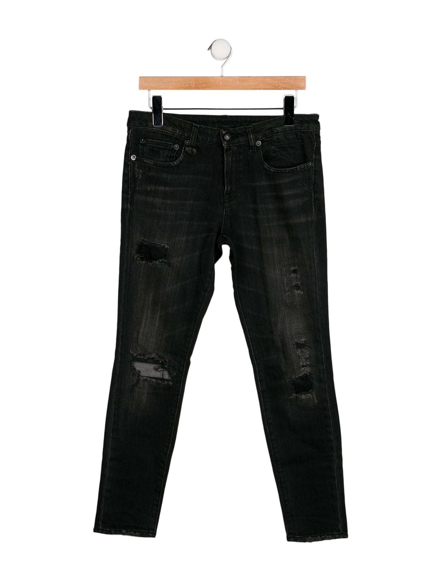 R13 Mid-Rise Skinny Leg Jeans