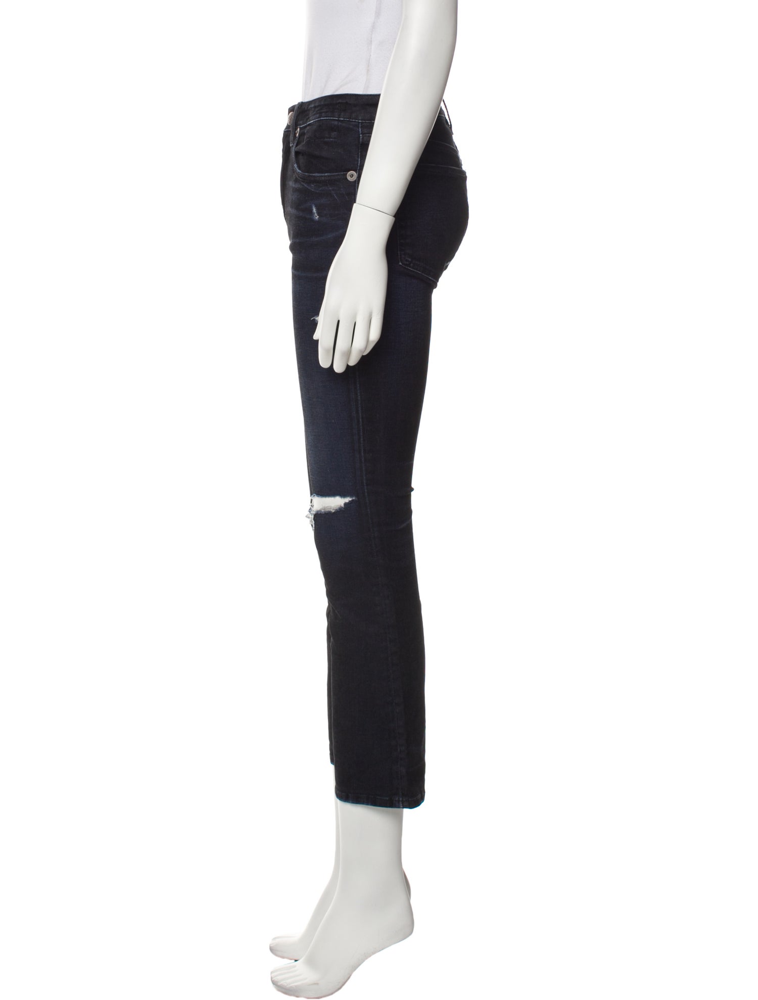 R13 Mid-Rise Straight Leg Jeans