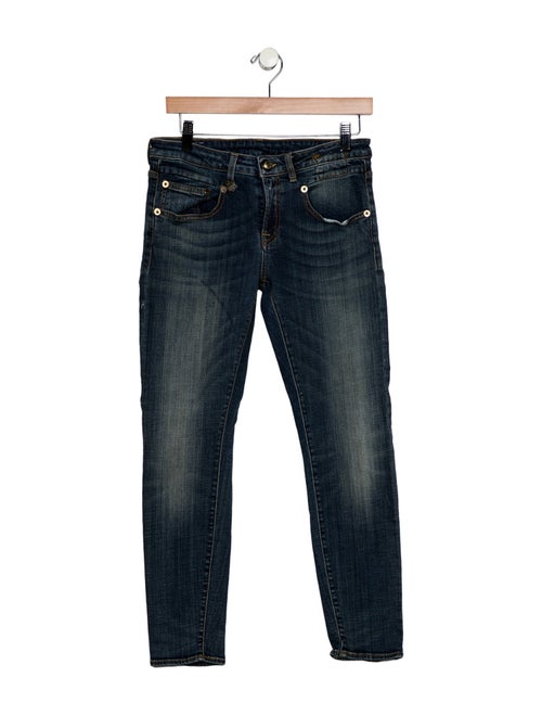 R13 Mid-Rise Skinny Leg Jeans