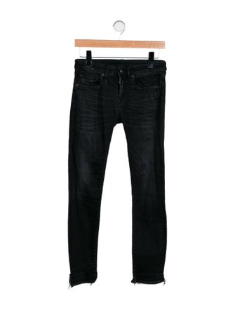 R13 Mid-Rise Skinny Leg Jeans