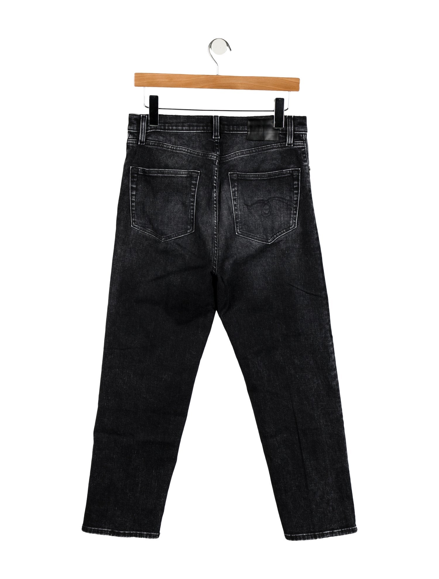 R13 High-Rise Straight Leg Jeans