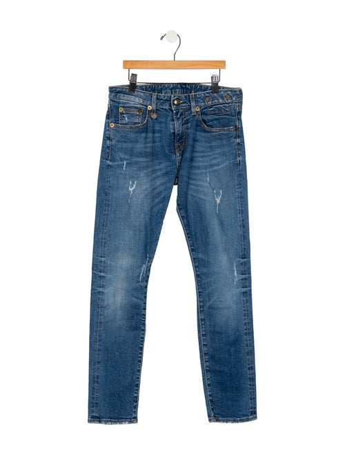 R13 Mid-Rise Straight Leg Jeans