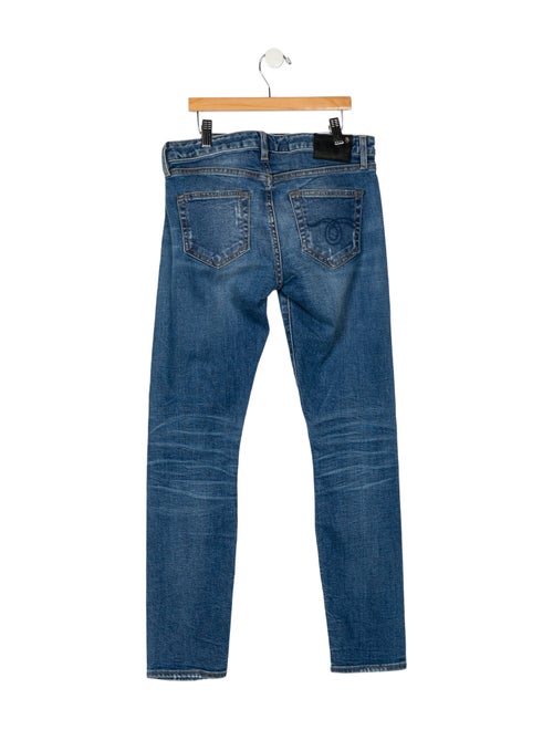 R13 Mid-Rise Straight Leg Jeans