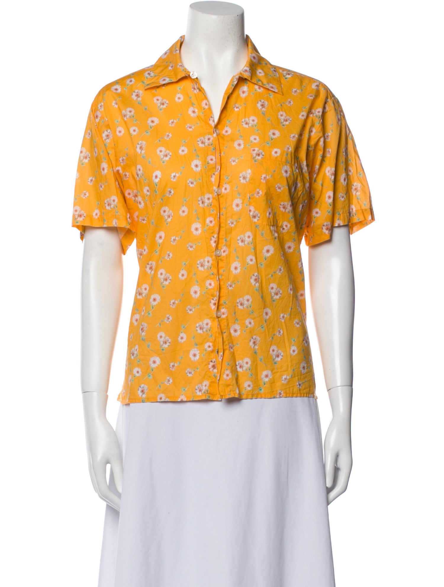 R13 Printed Short Sleeve Polo