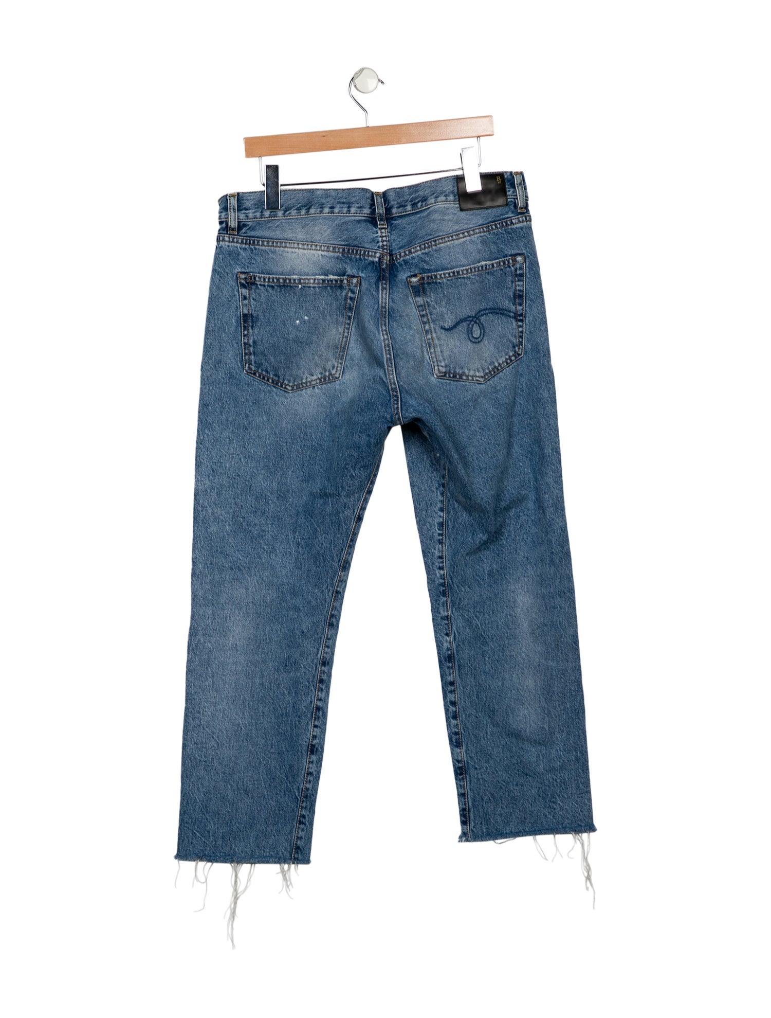R13 High-Rise Straight Leg Jeans
