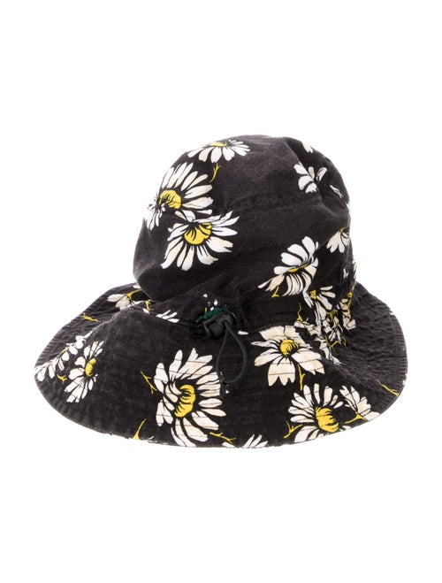 R13 Canvas Pattern Print Bucket Hat