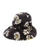 R13 Canvas Pattern Print Bucket Hat