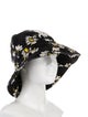 R13 Canvas Pattern Print Bucket Hat
