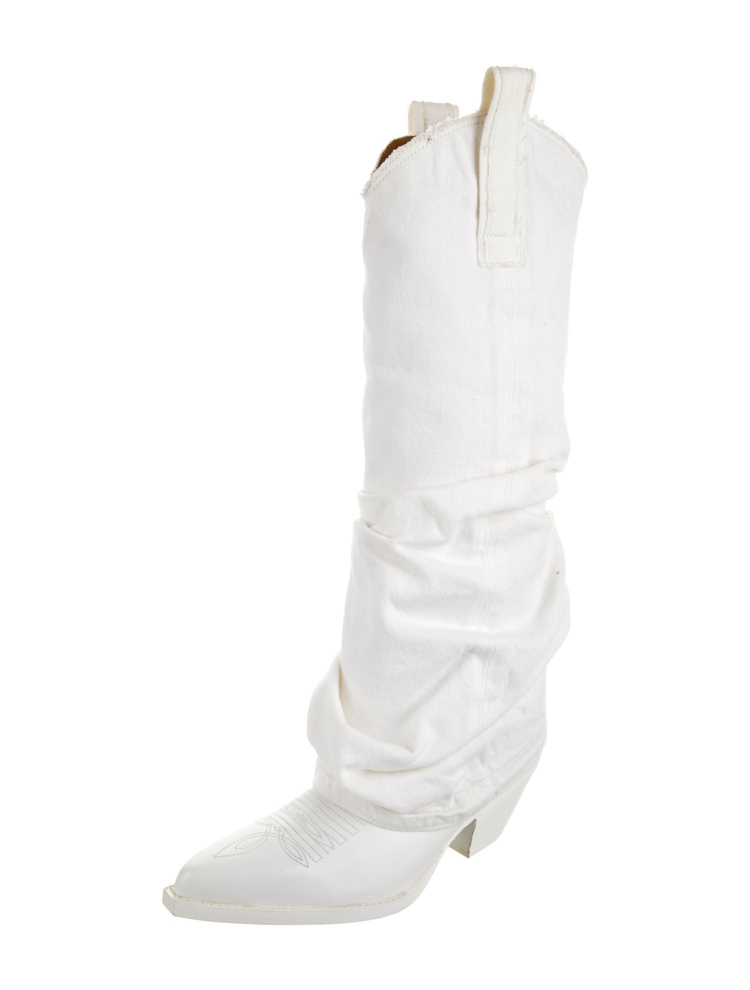 R13 Denim Sock Boots