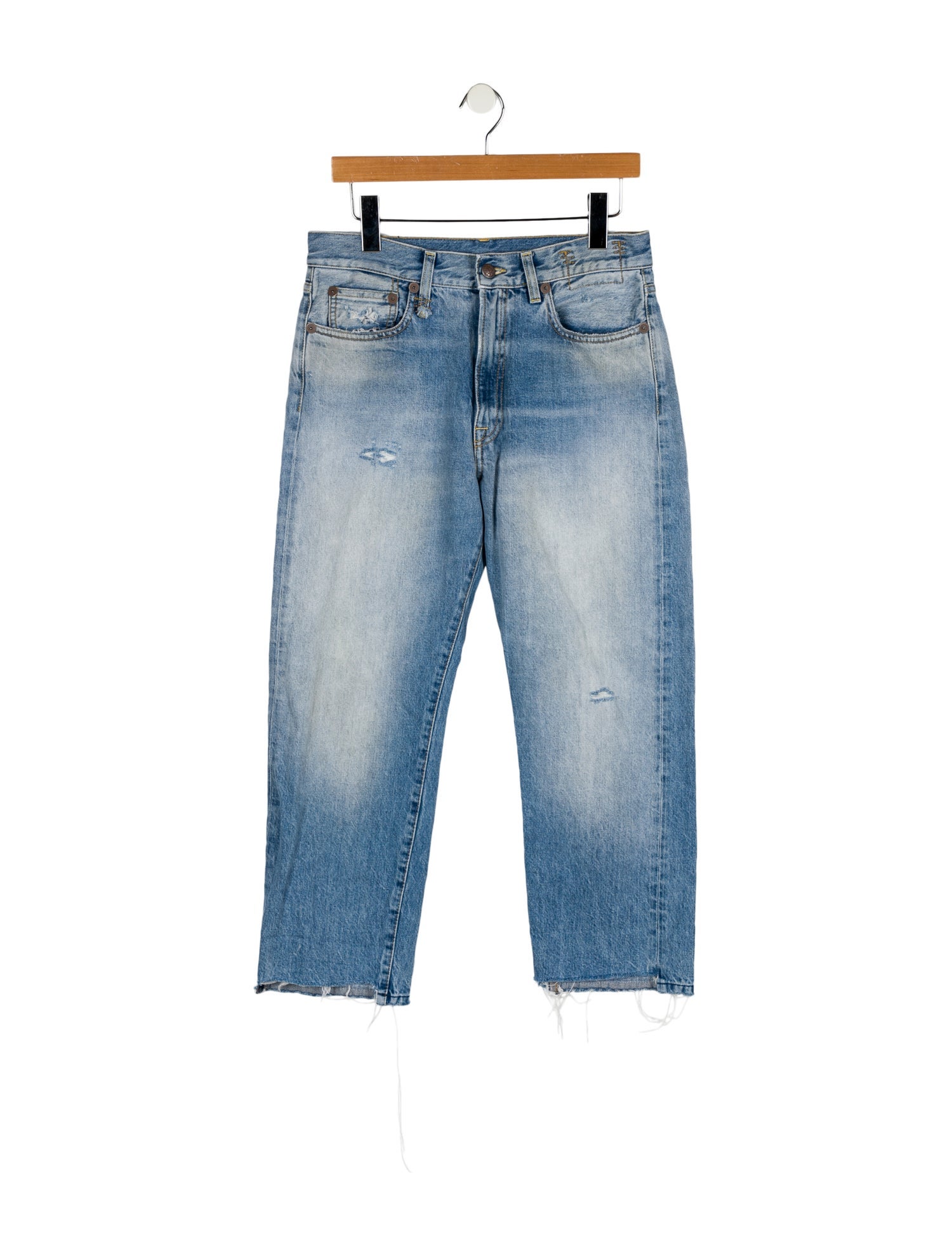 R13 High-Rise Straight Leg Jeans
