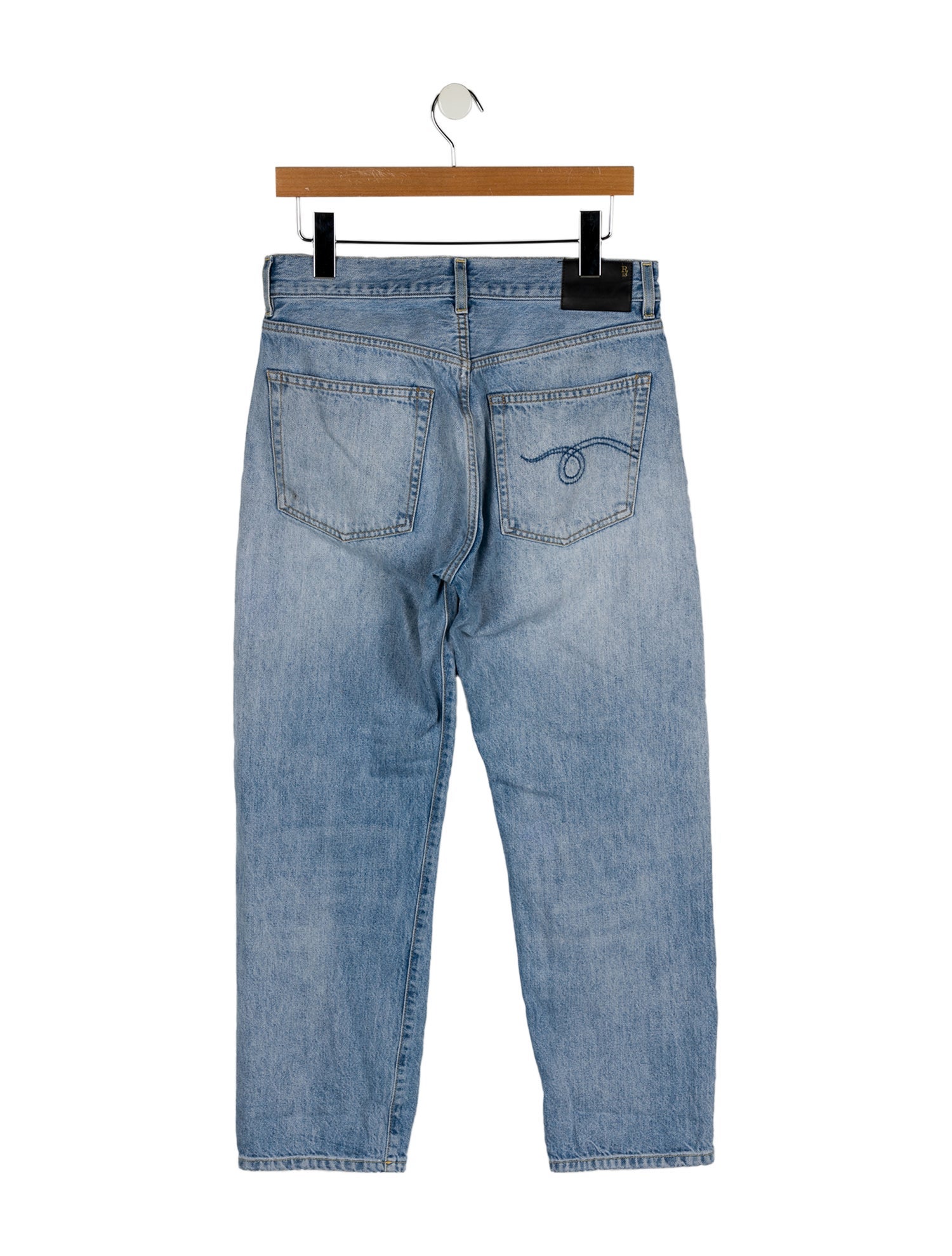 R13 High-Rise Straight Leg Jeans