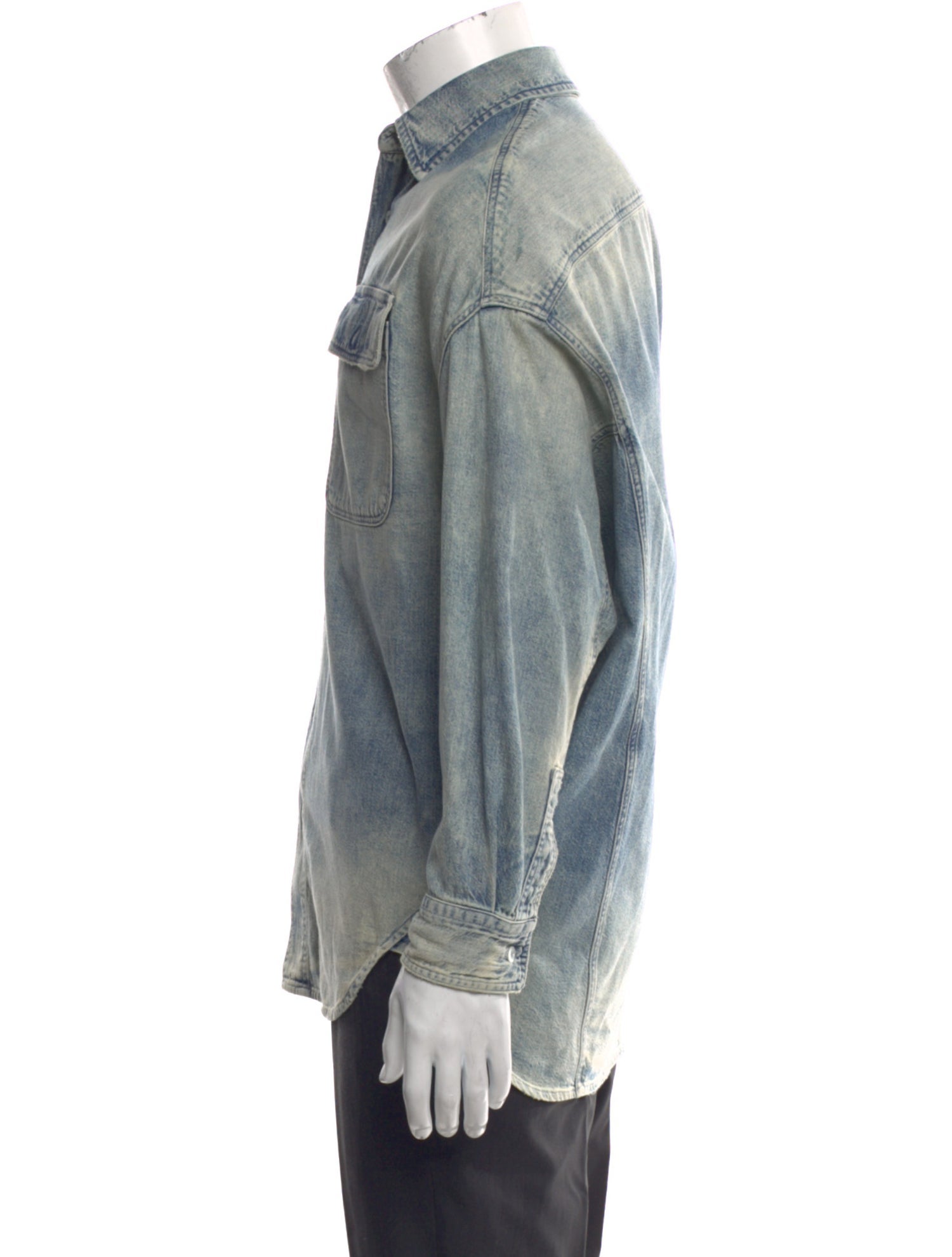 R13 Long Sleeve Denim Shirt