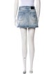 R13 Distressed Accents Mini Skirt