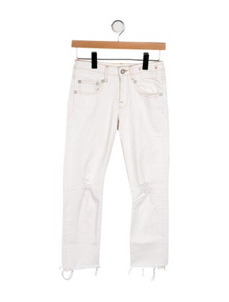 R13 Mid-Rise Straight Leg Jeans