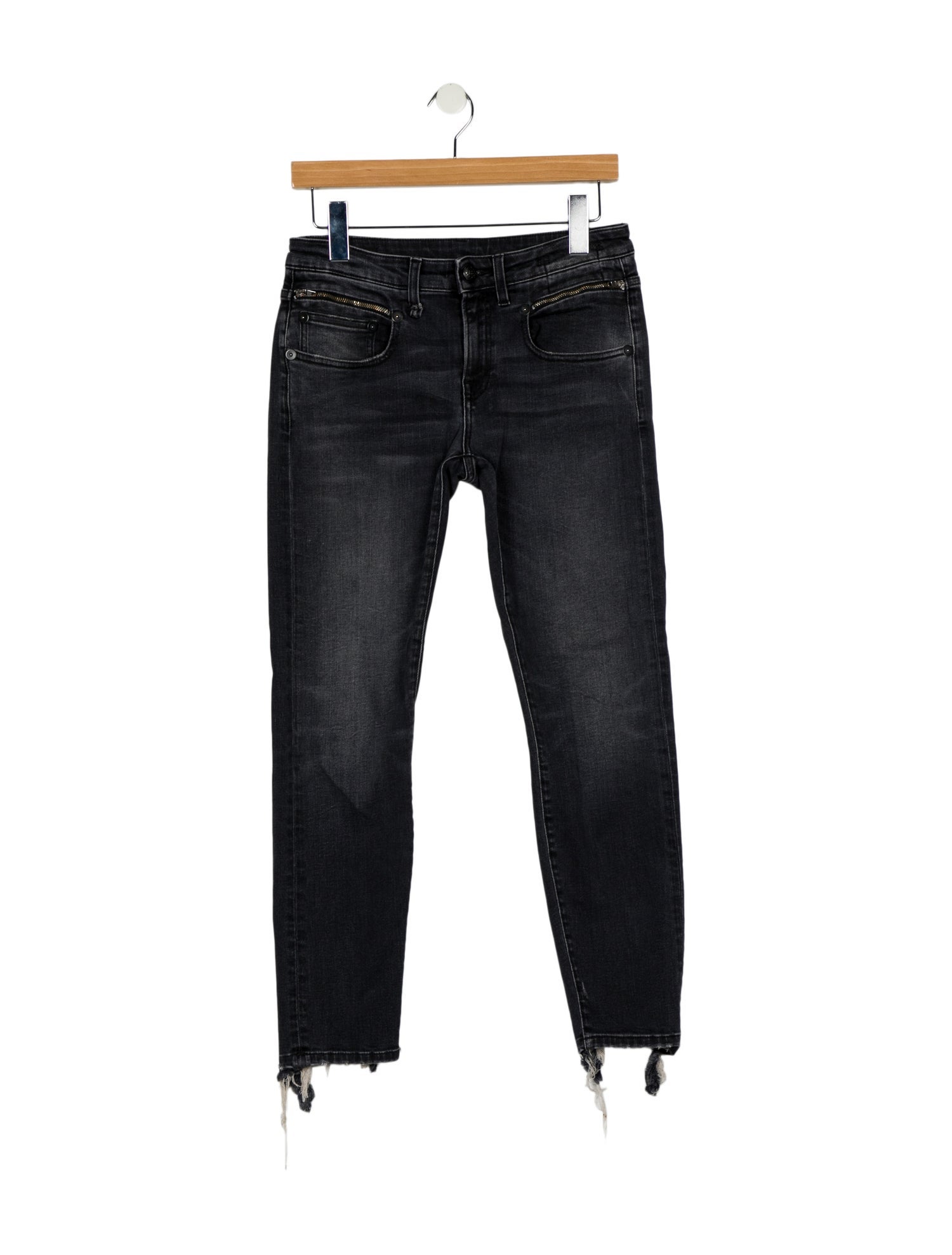 R13 Mid-Rise Skinny Leg Jeans