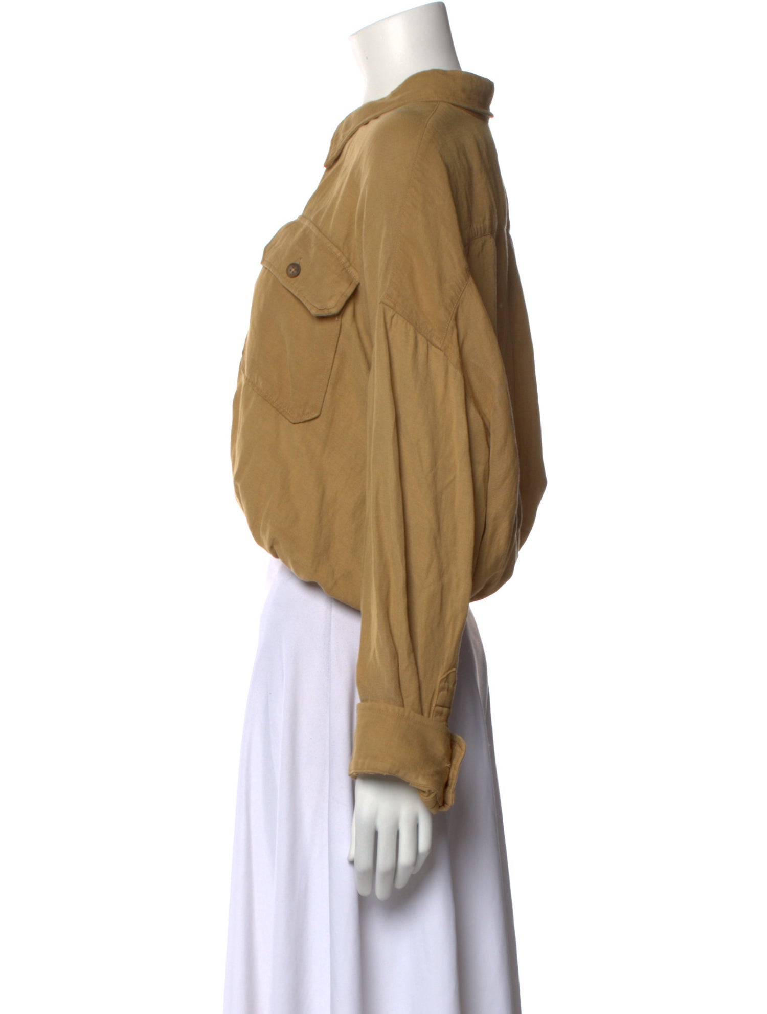 R13 Long Sleeve Crop Top