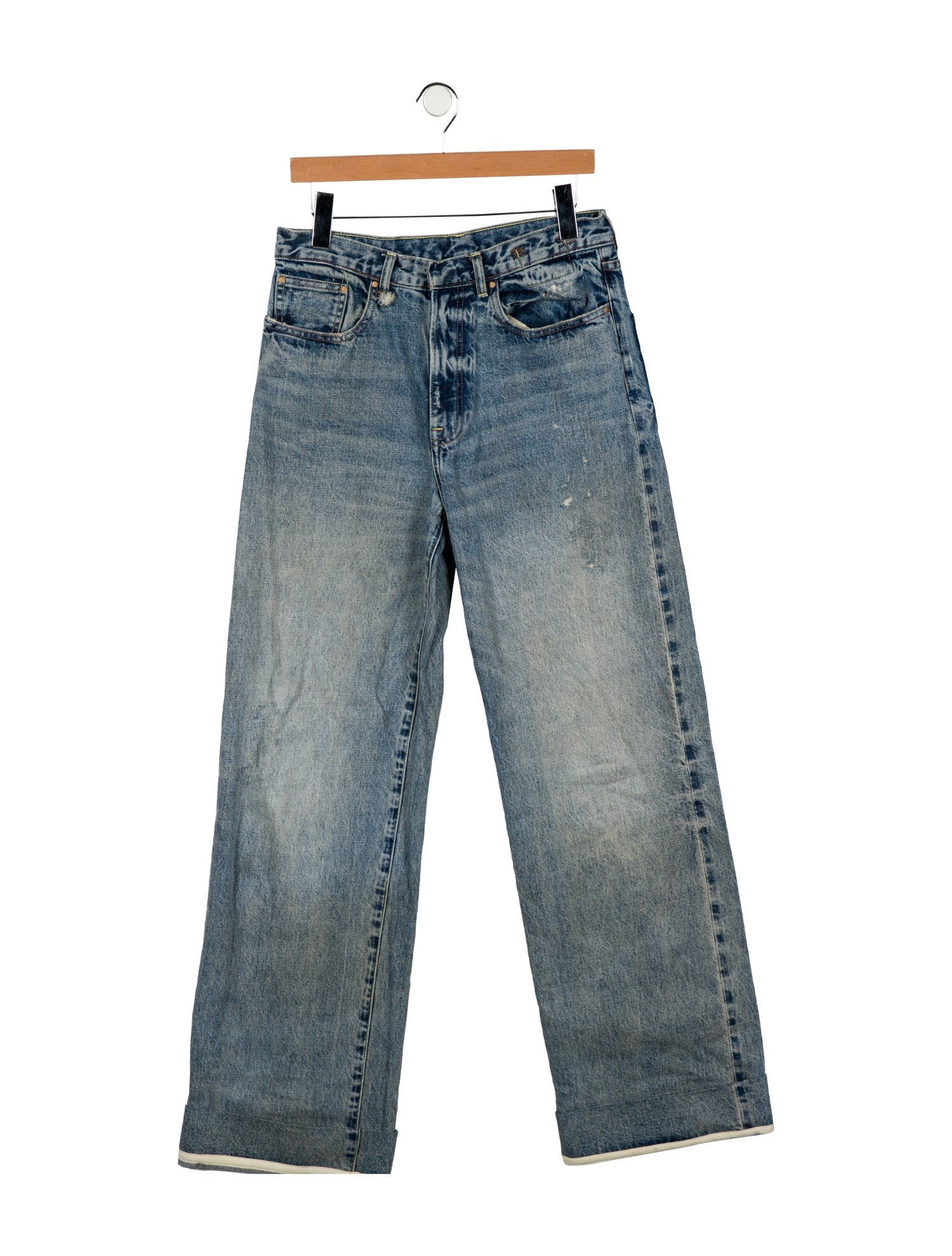 R13 High-Rise Wide Leg Jeans