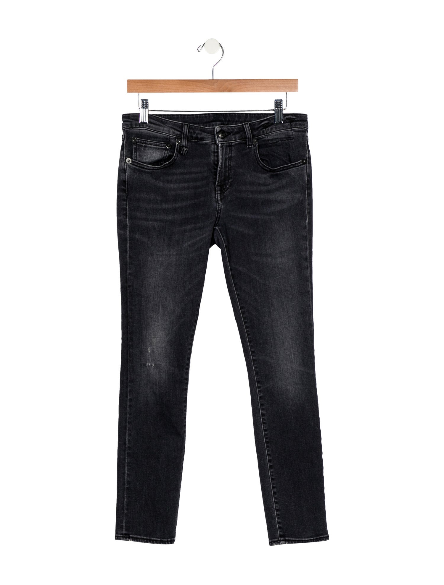 R13 Mid-Rise Skinny Leg Jeans