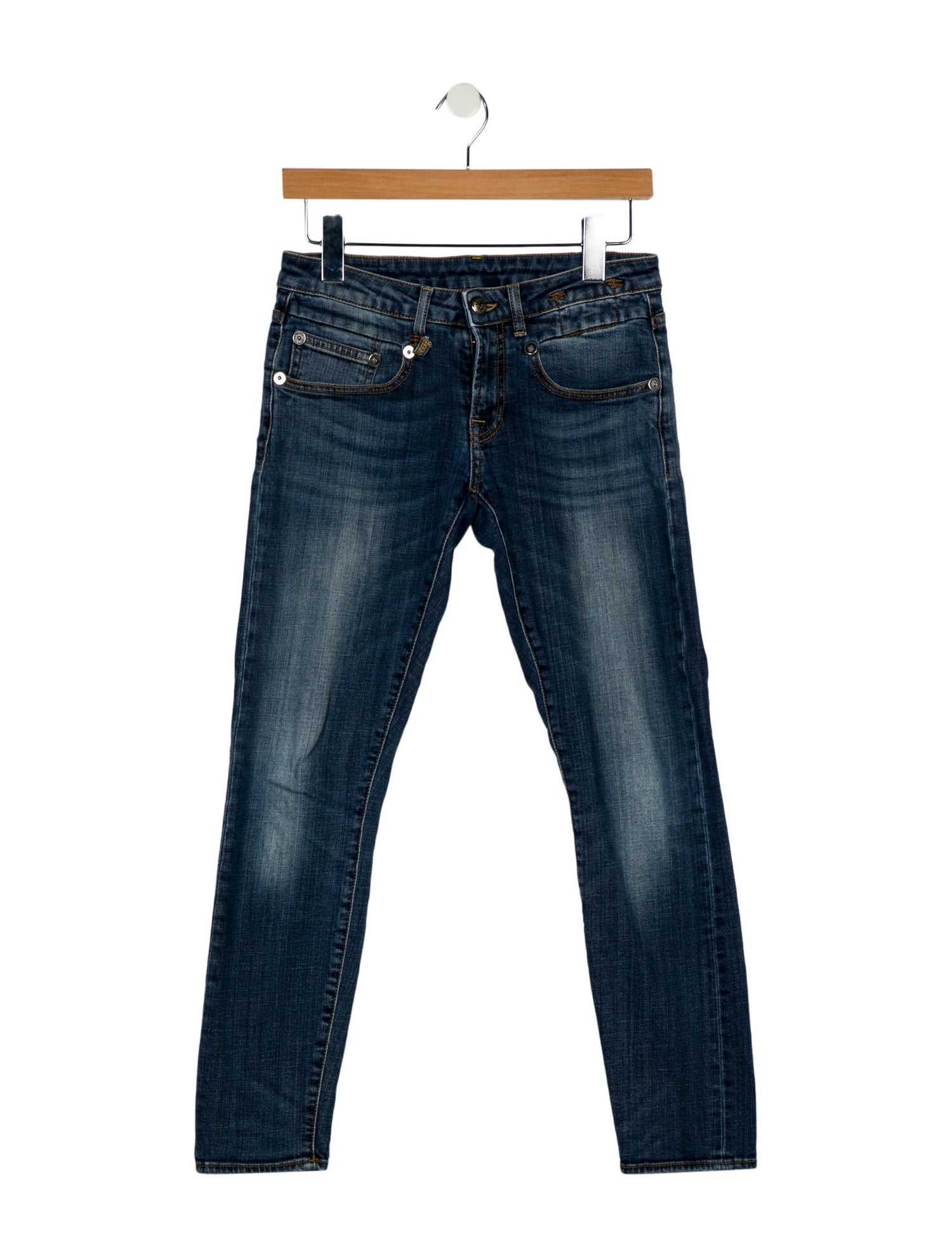 R13 Low-Rise Skinny Leg Jeans