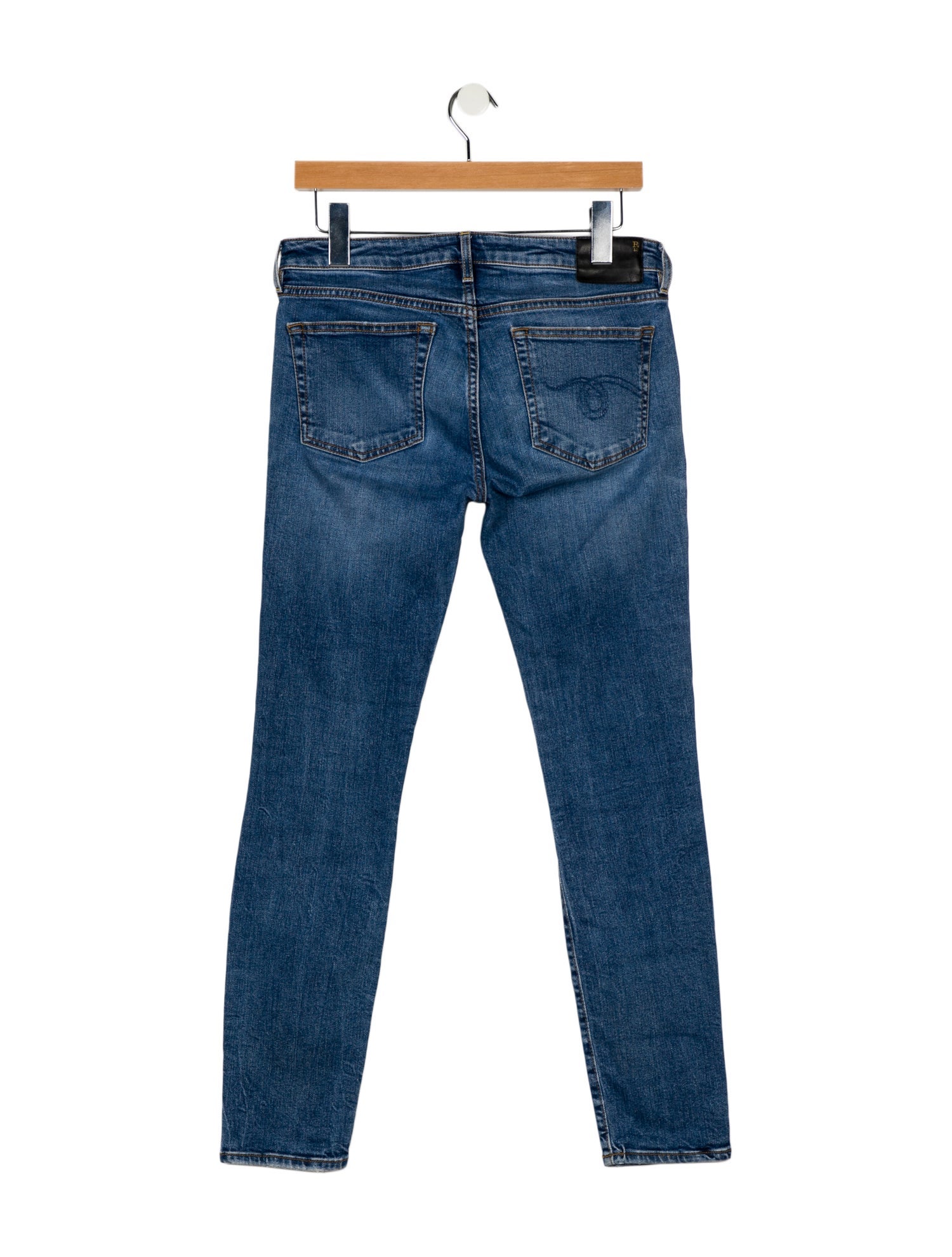 R13 Mid-Rise Skinny Leg Jeans