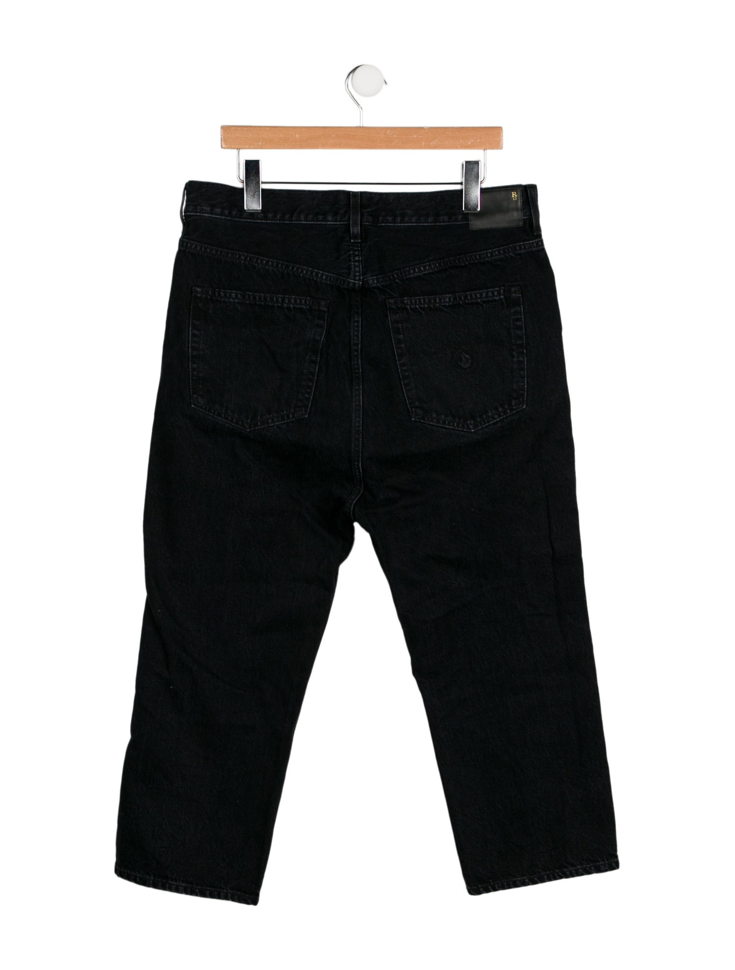 R13 High-Rise Straight Leg Jeans