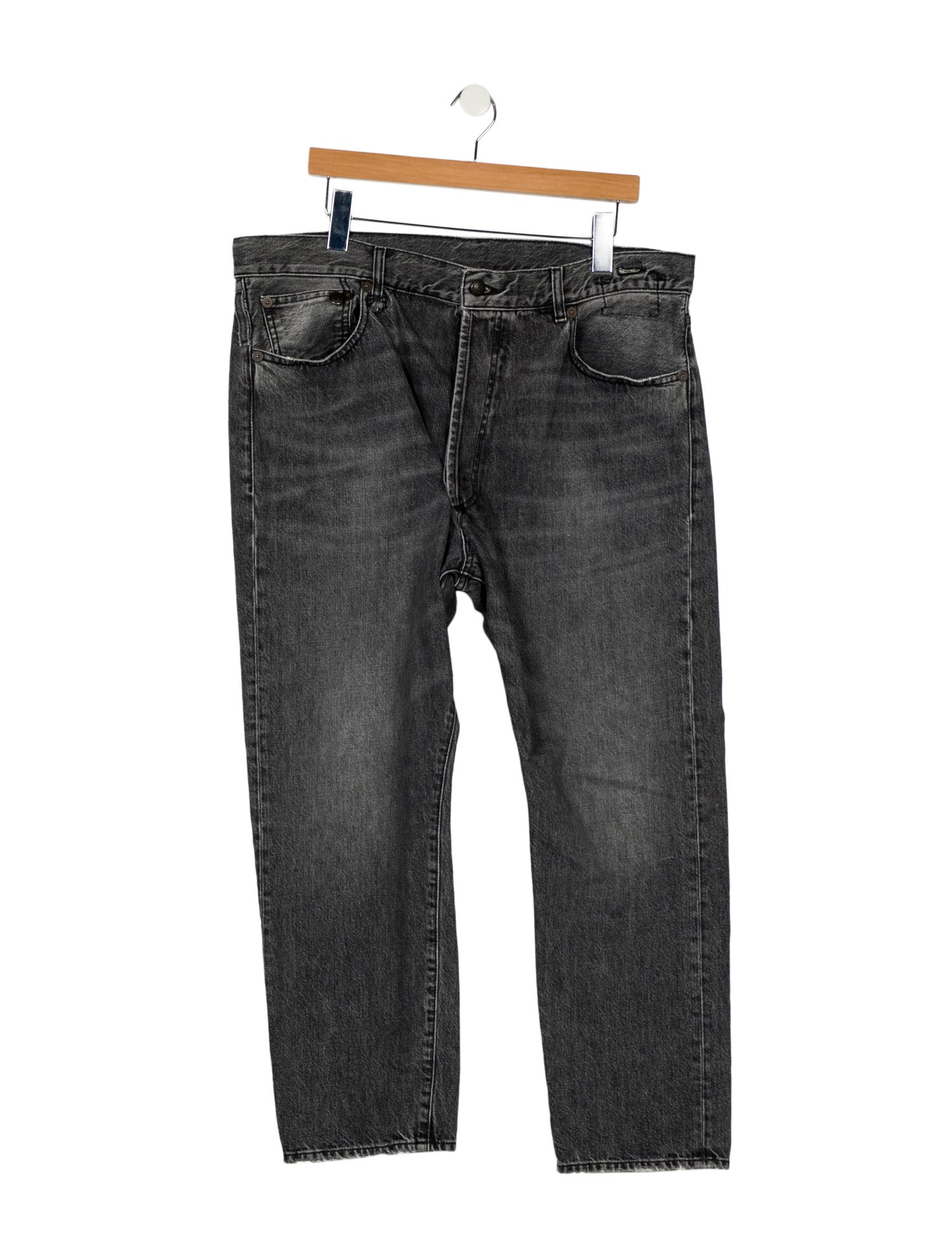 R13 High-Rise Straight Leg Jeans