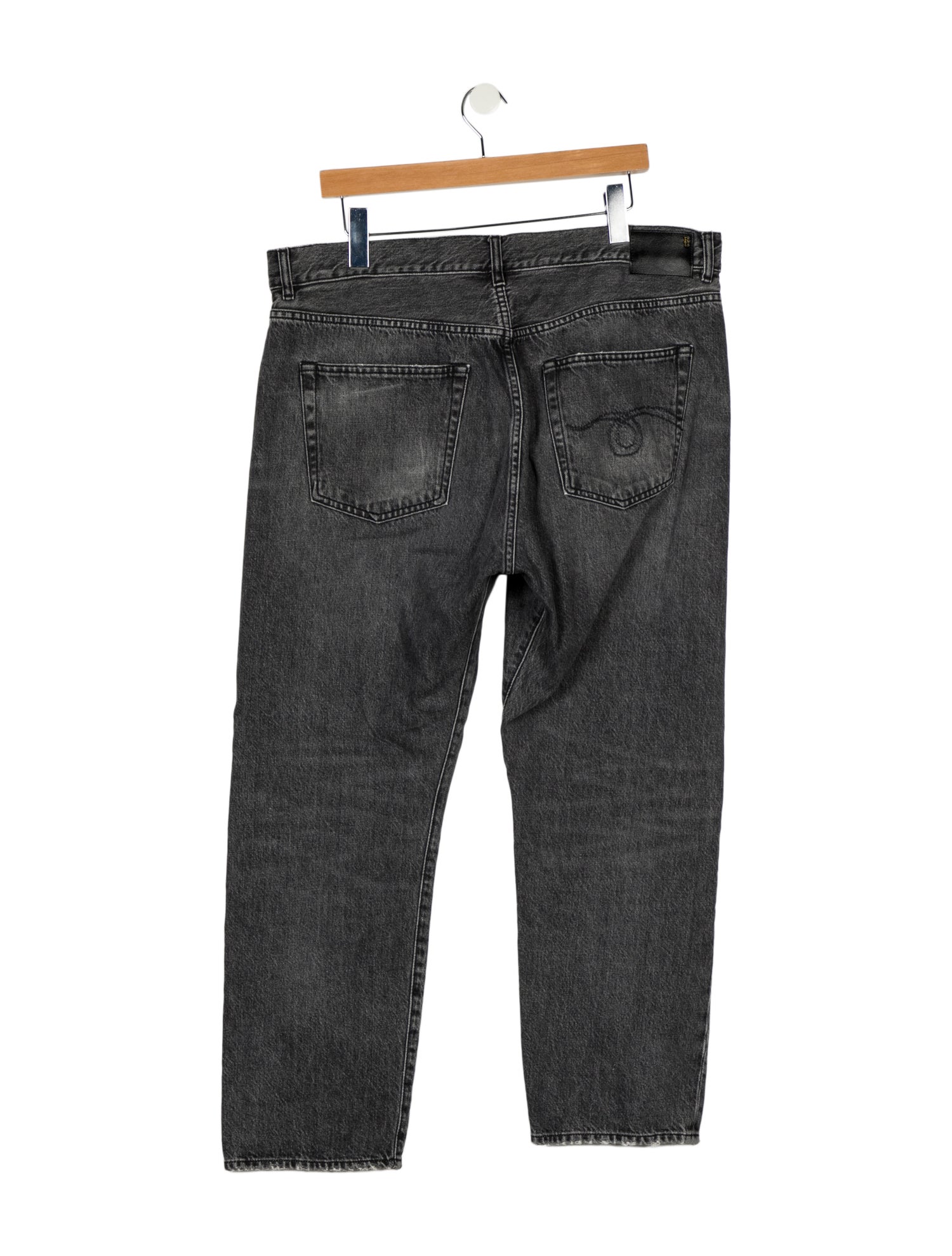 R13 High-Rise Straight Leg Jeans