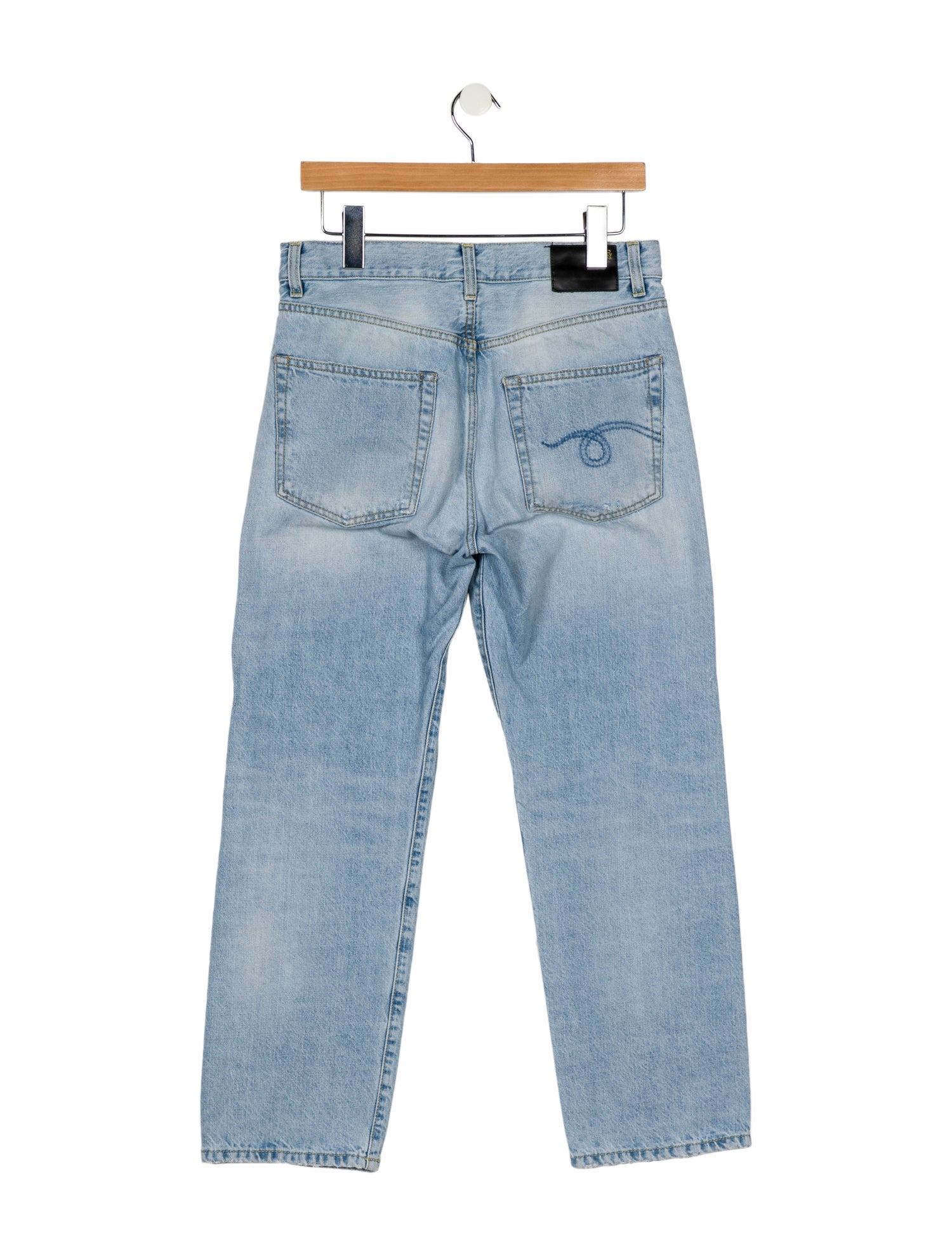 R13 High-Rise Straight Leg Jeans
