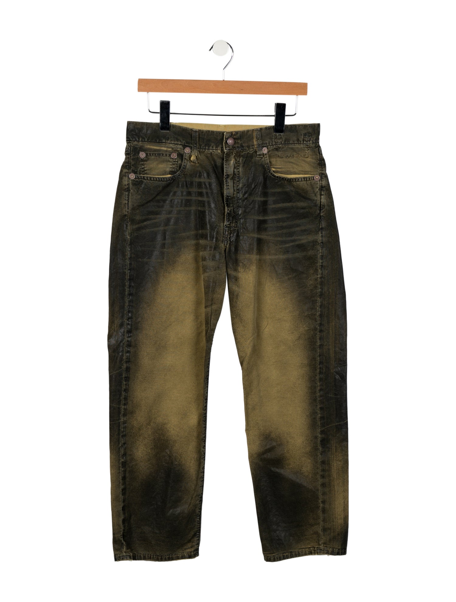 R13 High-Rise Straight Leg Jeans