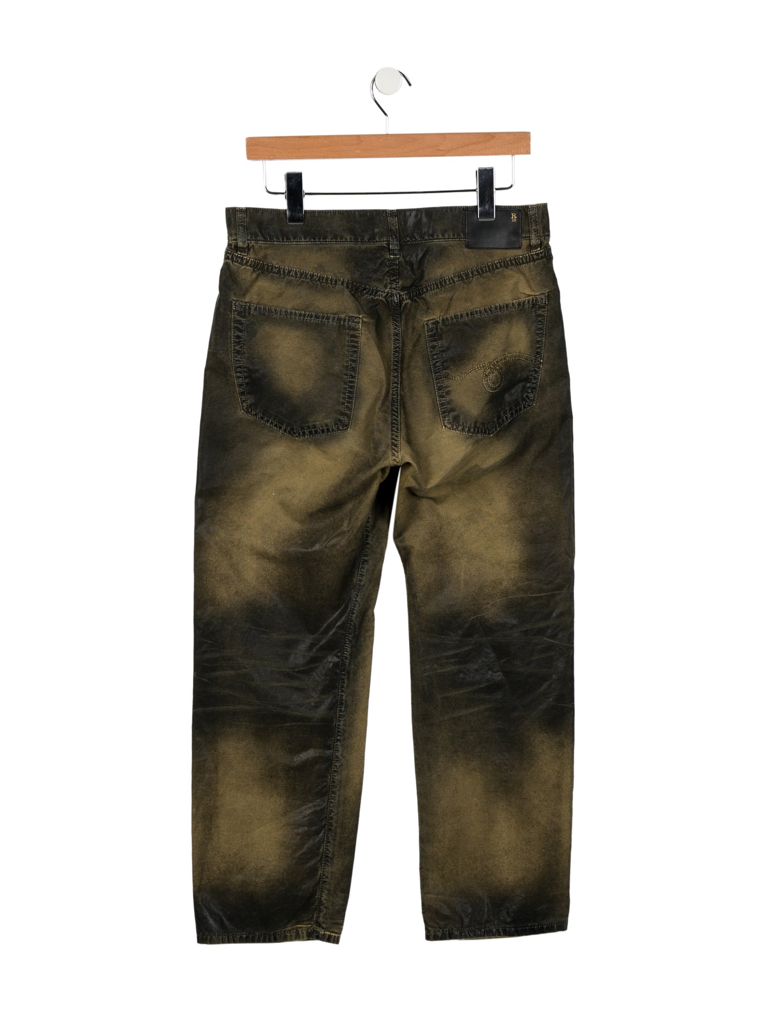 R13 High-Rise Straight Leg Jeans