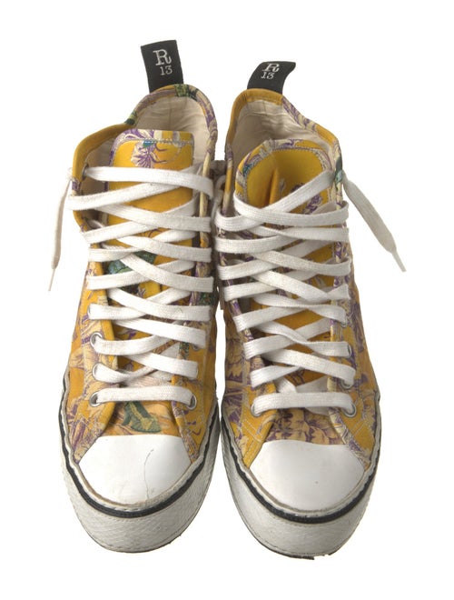 R13 Canvas Printed Sneakers