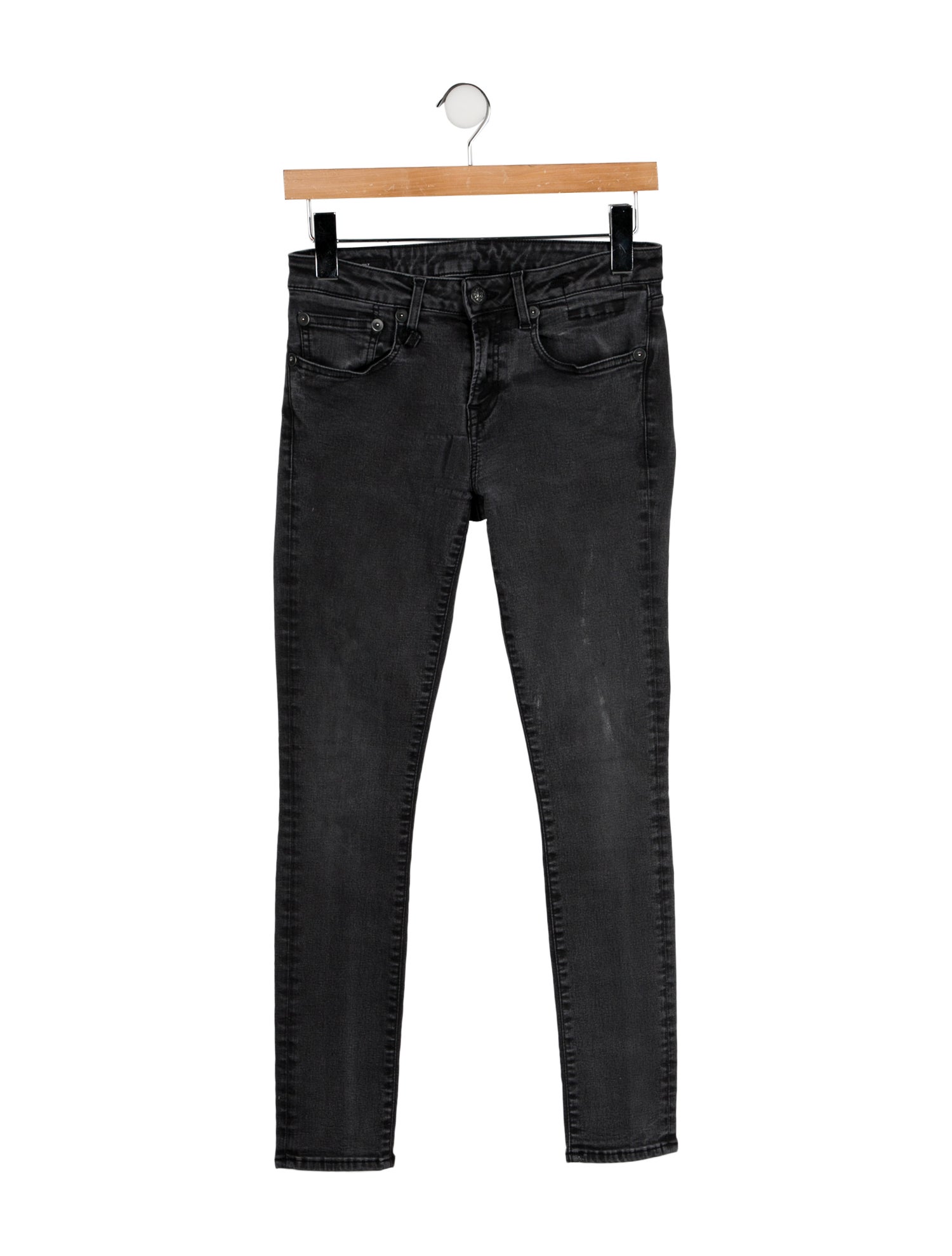 R13 Mid-Rise Skinny Leg Jeans