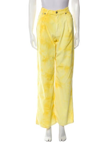 R13 Pants Tie-Dye Print Wide Leg US 24 | XS