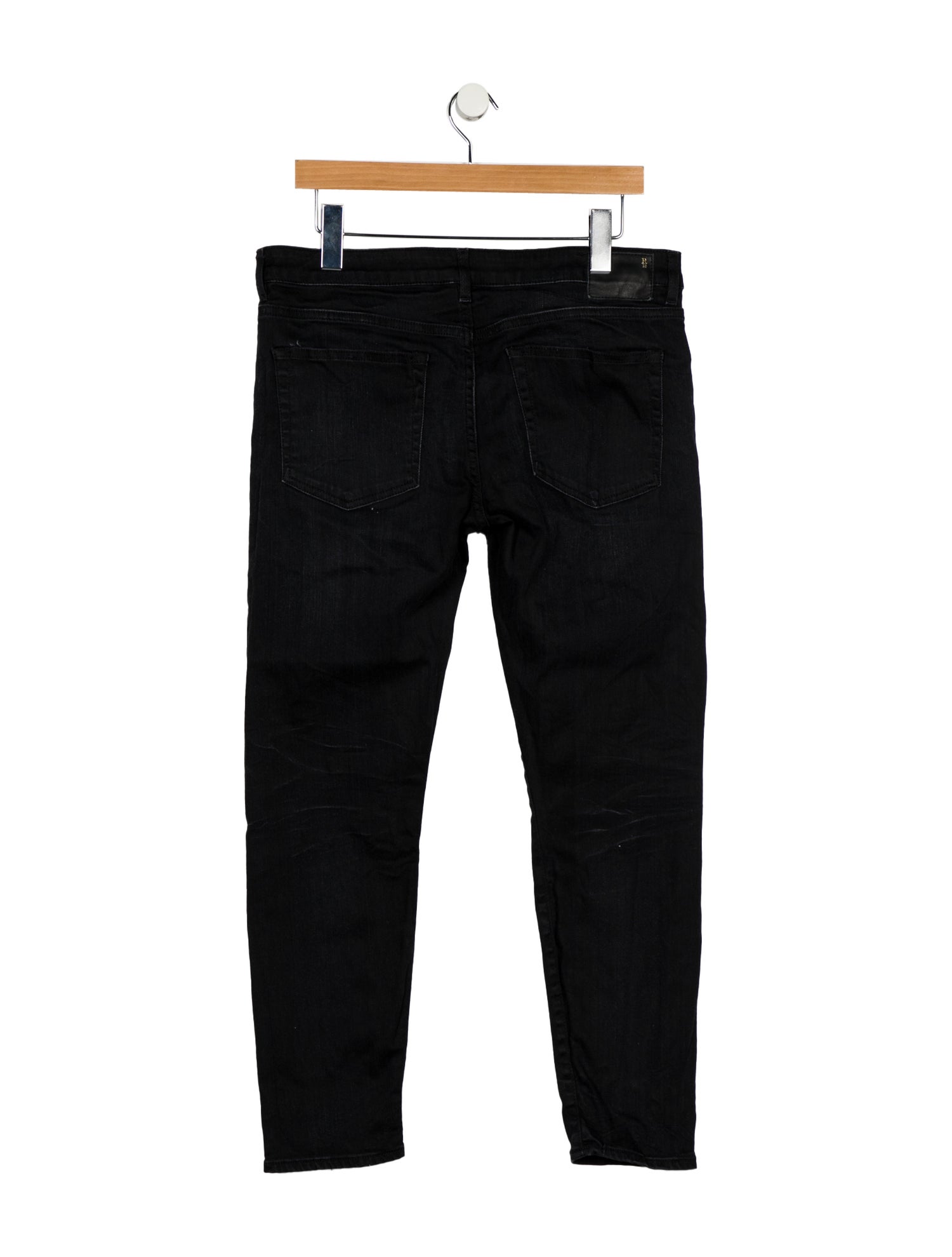 R13 Mid-Rise Straight Leg Jeans