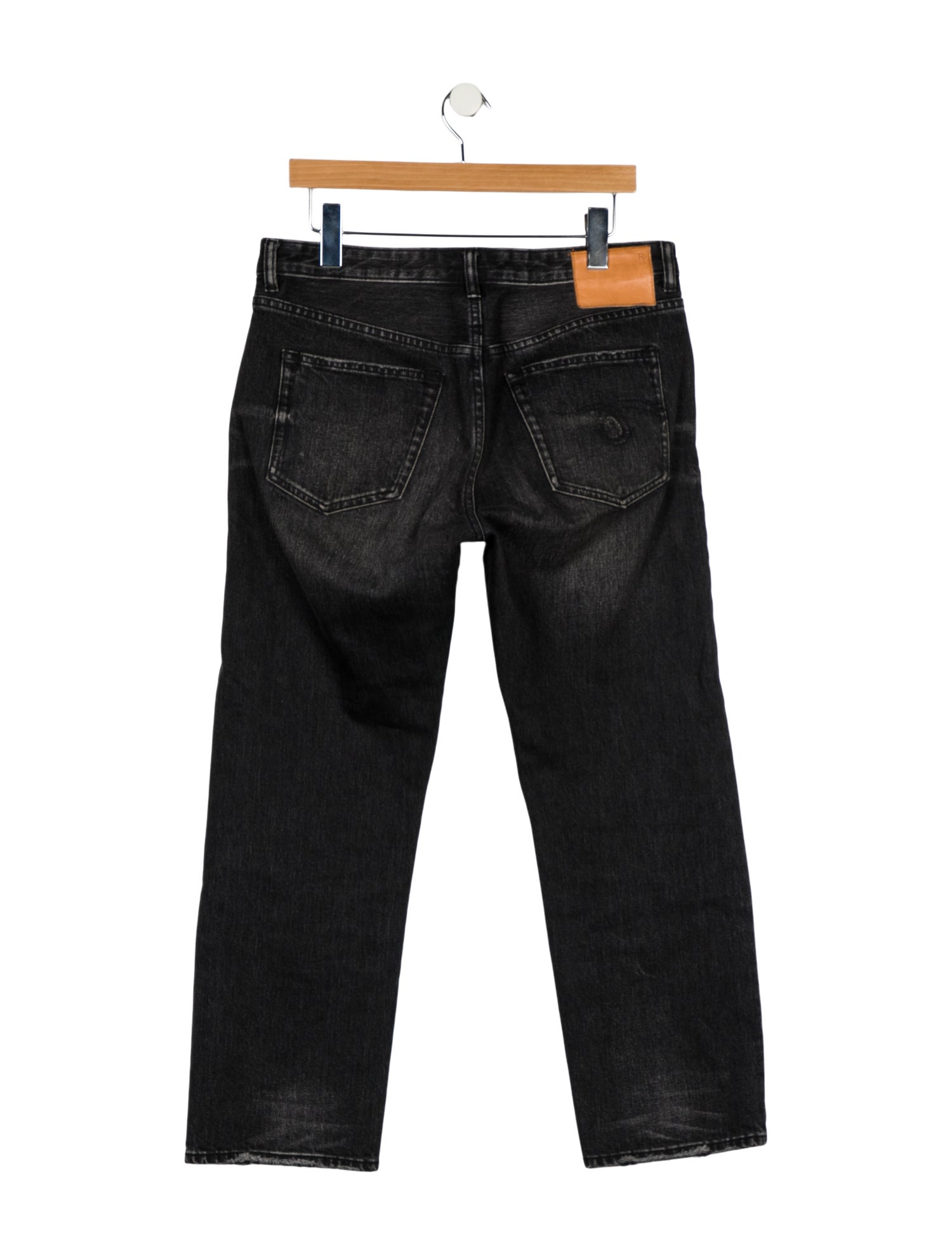 R13 High-Rise Straight Leg Jeans