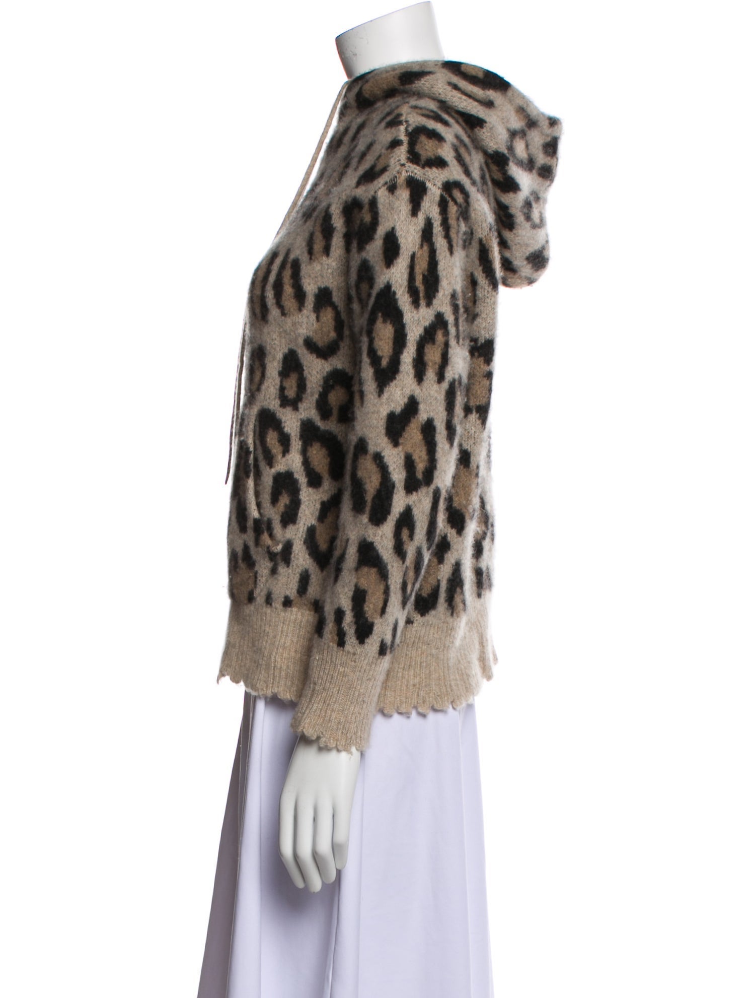 R13 Cashmere Animal Print Sweater