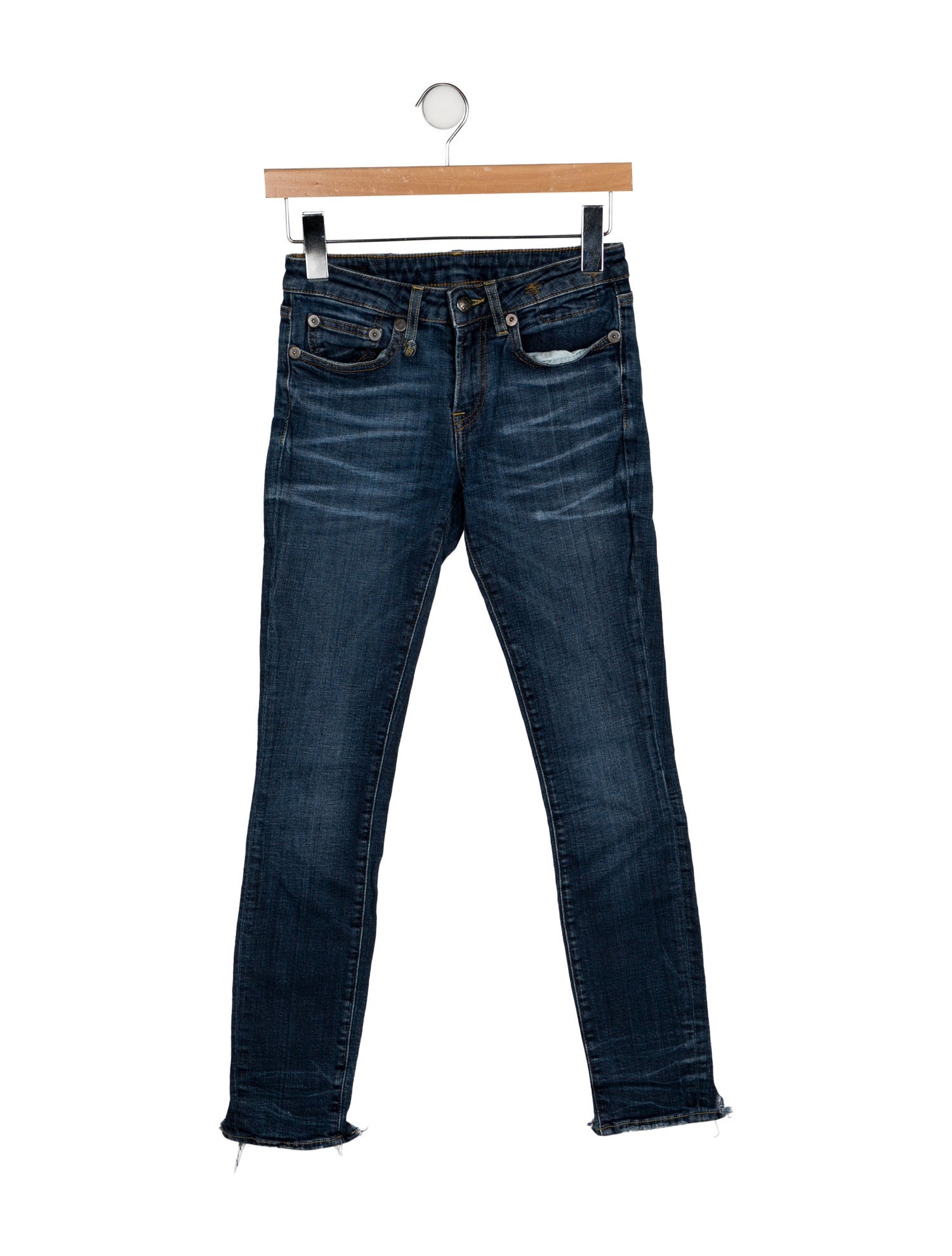 R13 Low-Rise Skinny Leg Jeans