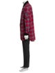 R13 Plaid Print Overcoat