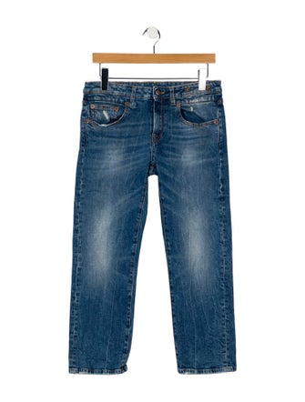R13 Mid-Rise Straight Leg Jeans