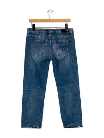R13 Mid-Rise Straight Leg Jeans