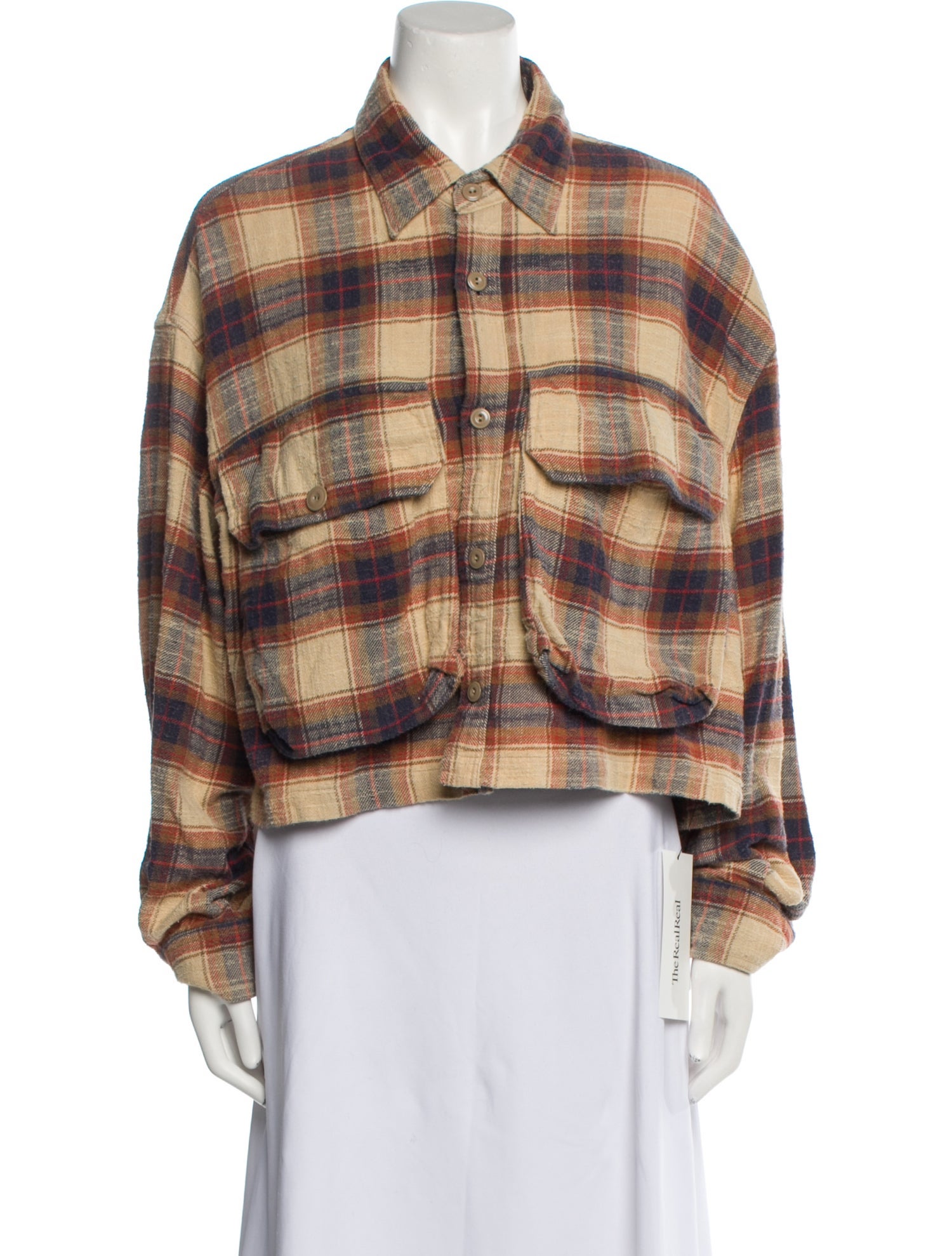 R13 Plaid Print Jacket