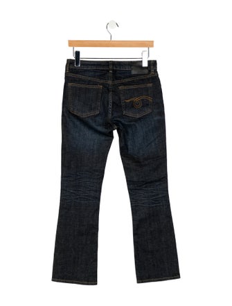 R13 Mid-Rise Straight Leg Jeans